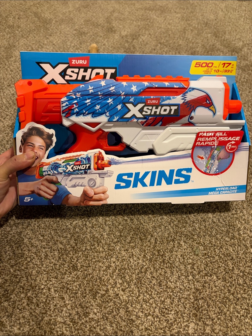 X-Shot Skins Water Blaster - Red, White & Blue